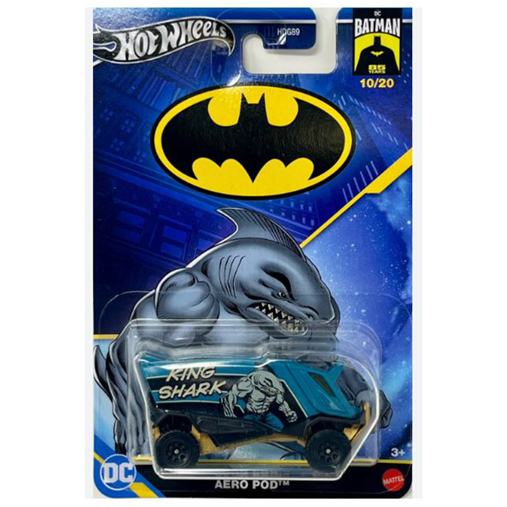 Mattel Hot Wheels Batman King Shark Aero Pod Diecast Vehicle