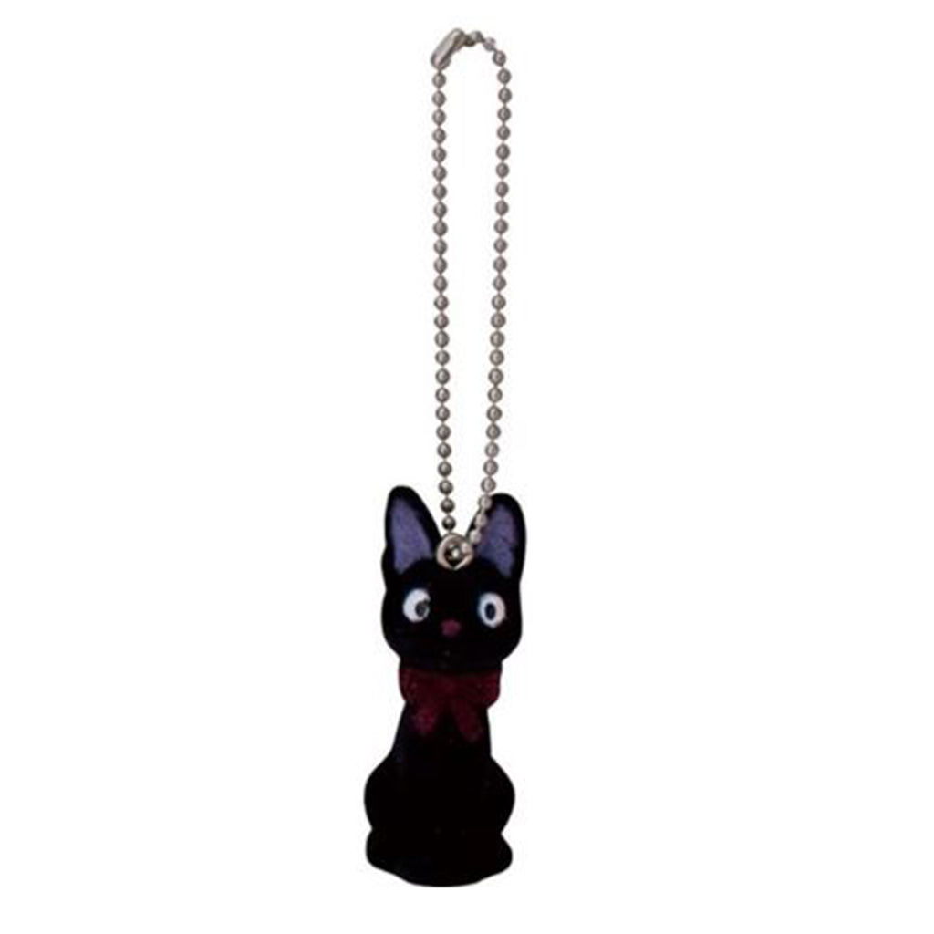 Bandai Sekiguchi Kiki's Delivery Service Jiji Flocked Keychain