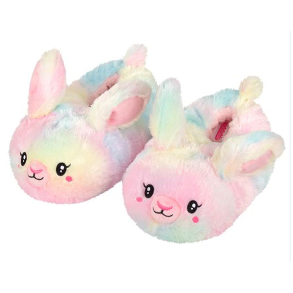 Squishable Tie Dye Bunny Adult Medium Large Plush Slippers