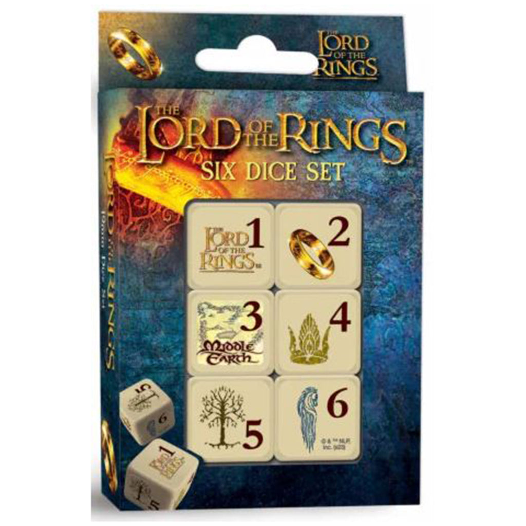 Masterpieces Lord Of The Rings Six Dice Set