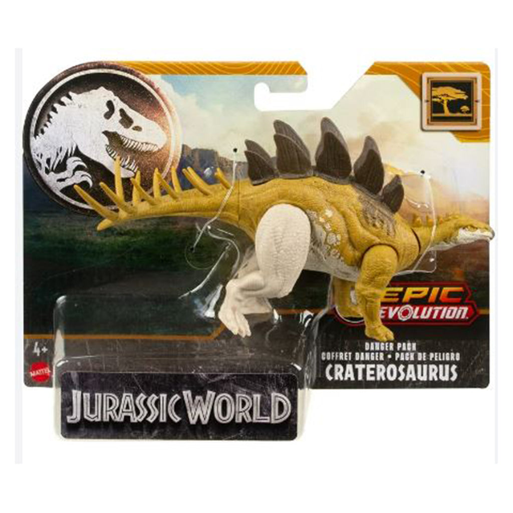 Mattel Jurassic World Epic Evolution Craterosaurus Danger Pack