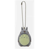 Bandai Sekiguchi My Neighbor Totoro Grey Totoro Flocked Keychain - Radar Toys