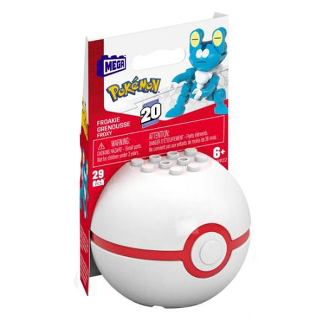 MEGA Pokemon Froakie With Premier Ball Building Set
