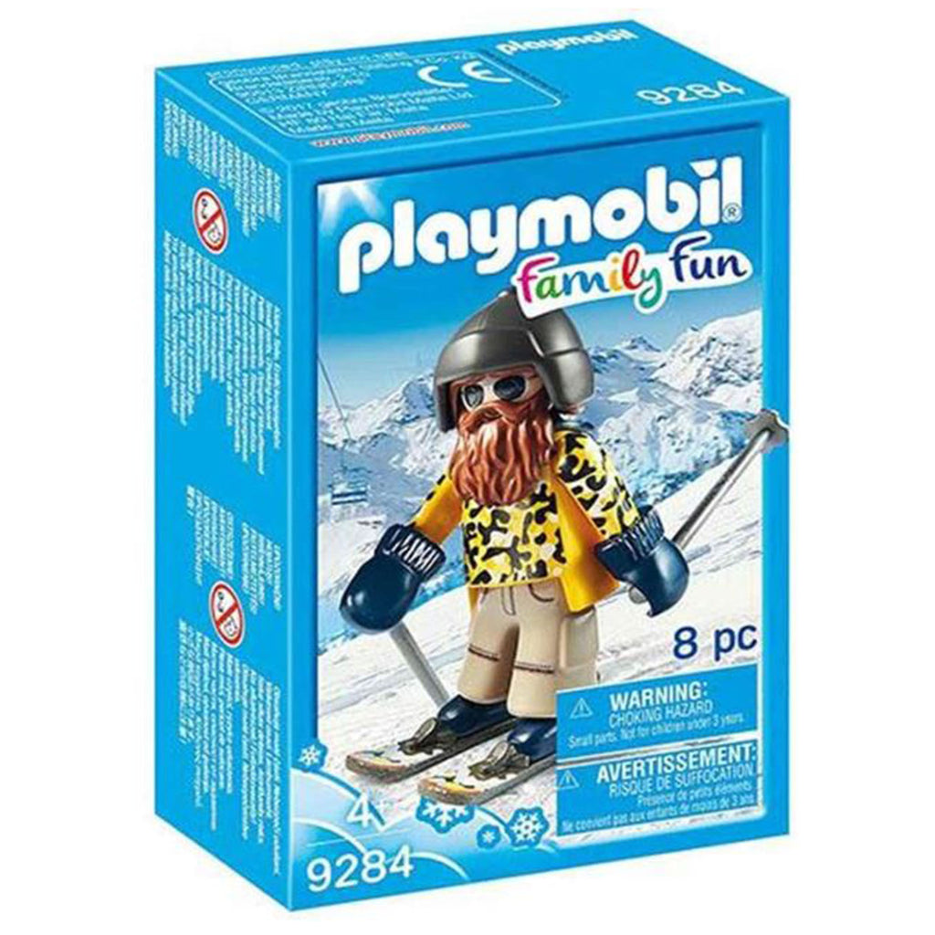 Playmobil Family Fun Skier With Poles Building Set 9284