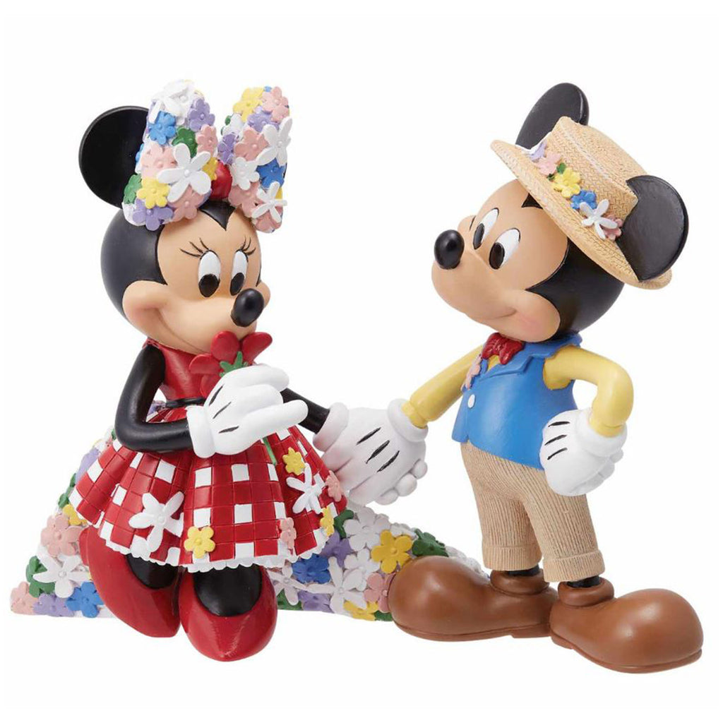 Enesco Disney Showcase Mickey And Minnie Botanical Decorative Figurine 6014864 - Radar Toys