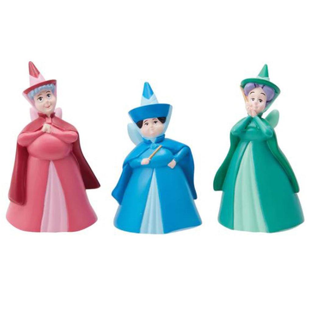 Enesco Disney Showcase Sleeping Beauty Flora Fauna And Merryweather Figurine Set 6014852