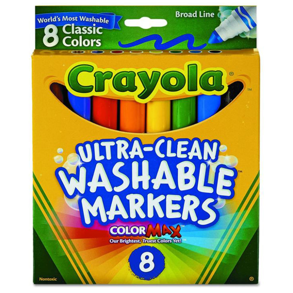 Crayola Classic 8 Count Washable Markers - Radar Toys