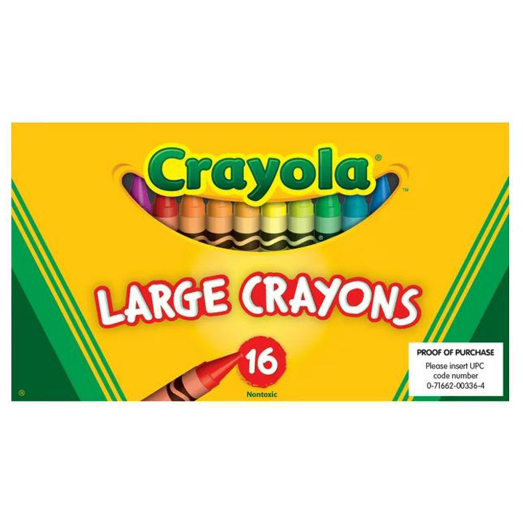 Crayola Large 16 Count Crayons Set - Radar Toys