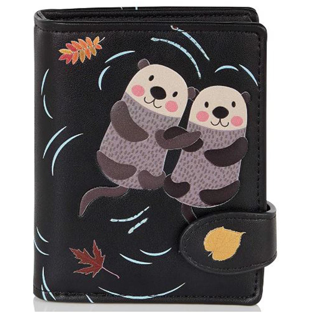 Shagwear Otters Small Black Wallet