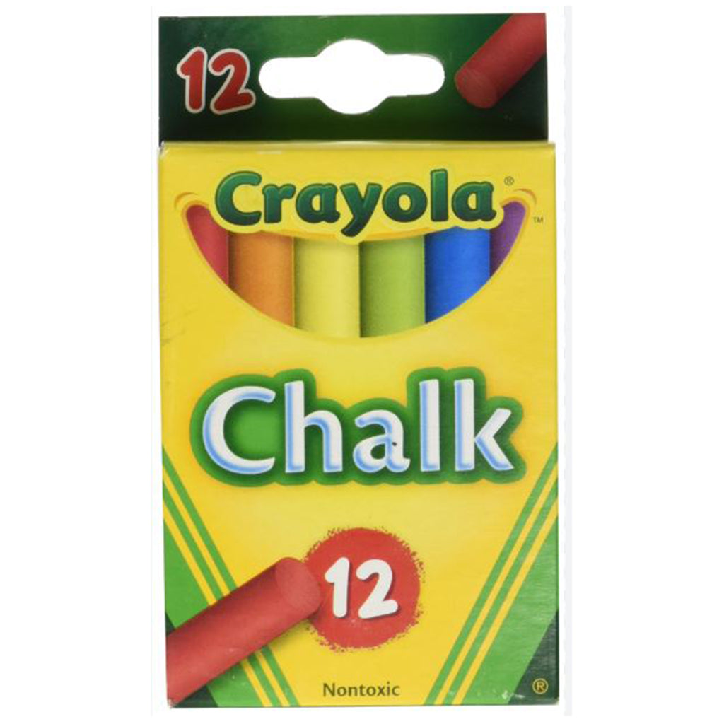 Crayola 12 Count Colored Chalk Sticks - Radar Toys
