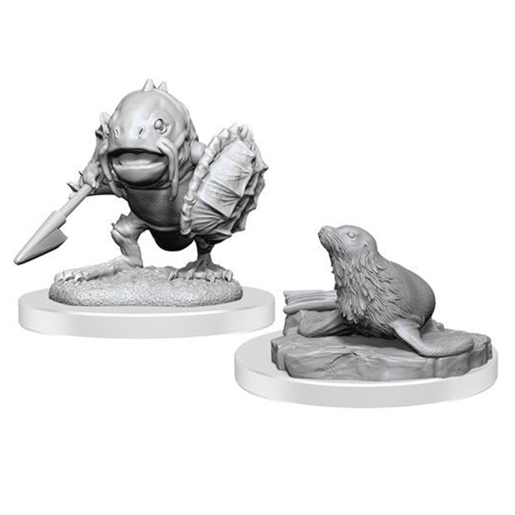 Dungeons And Dragons Locathah And Seal Nolzur's Miniatures - Radar Toys