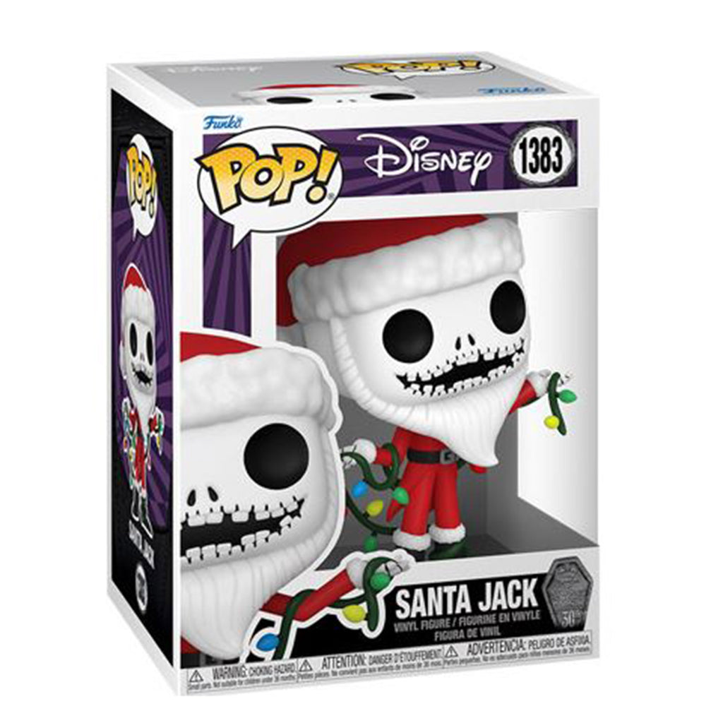 Funko Disney The Nightmare Before Christmas 30th Anniversary POP Santa Jack Vinyl Figure - Radar Toys