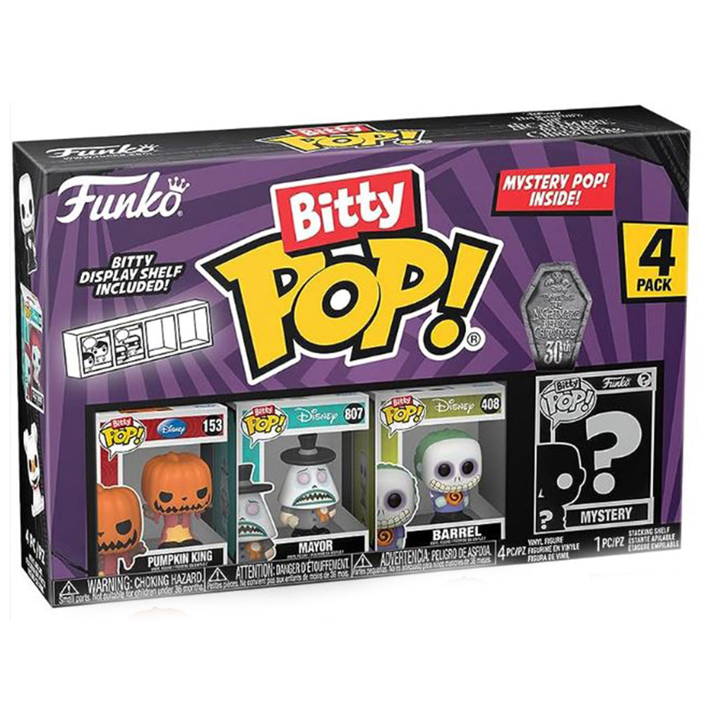 Funko The Nightmare Before Christmas Bitty POP Pumpkin King 4 Pack Vinyl Figures