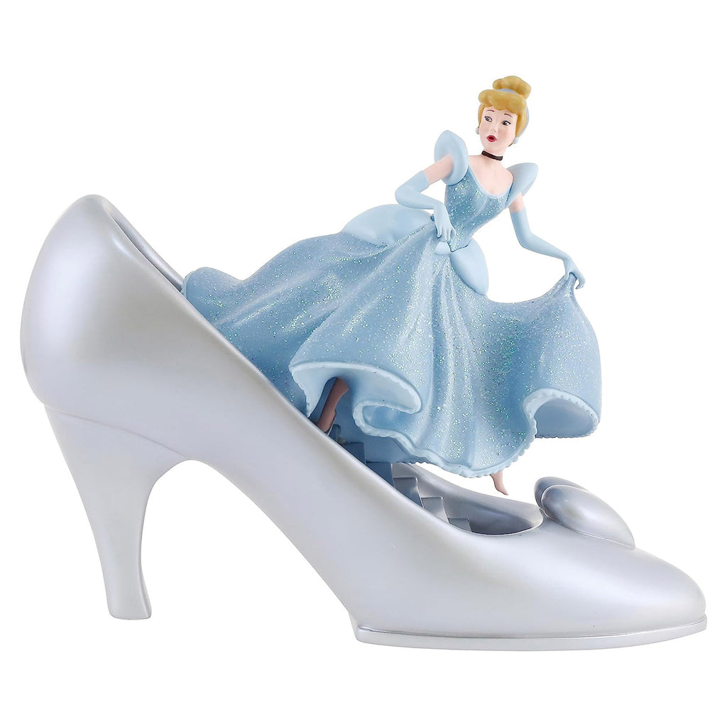 Enesco Disney 100 Years Of Wonder Cinderella And Glass Slipper Figurine