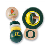 Masterpieces University Of Oregon Wood Baby Rattle Set - Radar Toys