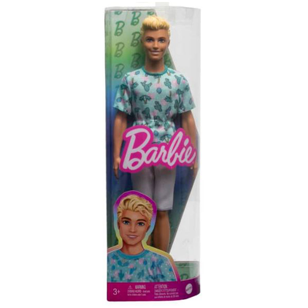 Mattel Barbie Ken Fashionistas Blond Hair Cactus Tee 12 Inch Figure