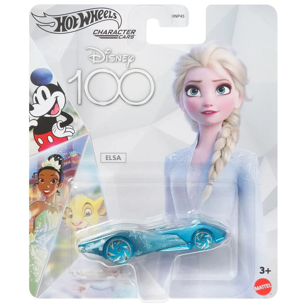 Mattel Hot Wheels Disney 100 Elsa Character Car