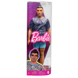 Mattel Barbie Ken Fashionistas Brown Hair Paisley Tee 12 Inch Figure - Radar Toys