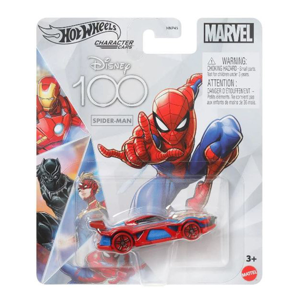 Mattel Hot Wheels Disney 100 Spider-Man Character Car