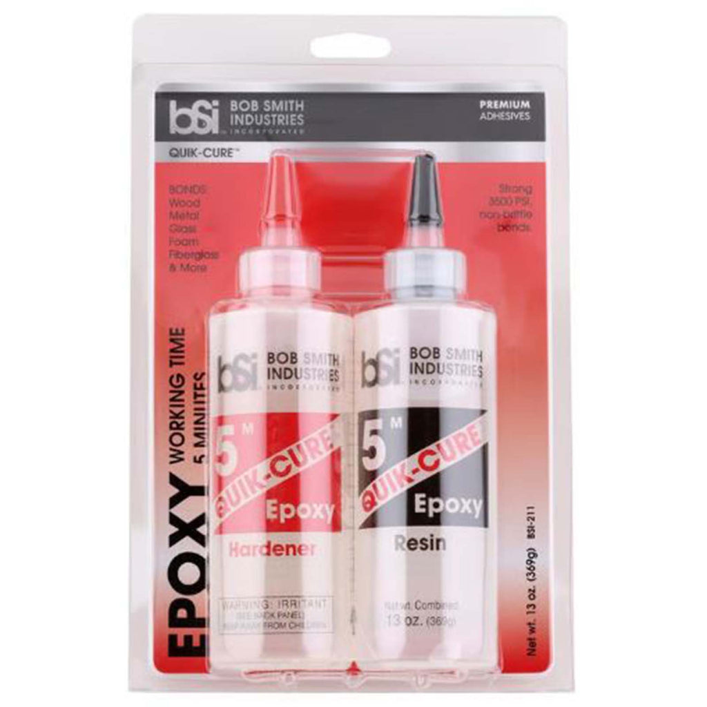 Bob Smith Quik-Cure 5 Minute Epoxy 13oz Set