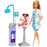 Mattel Barbie You Can Be Anything Blonde Dentist With Child Doll Set - Radar Toys