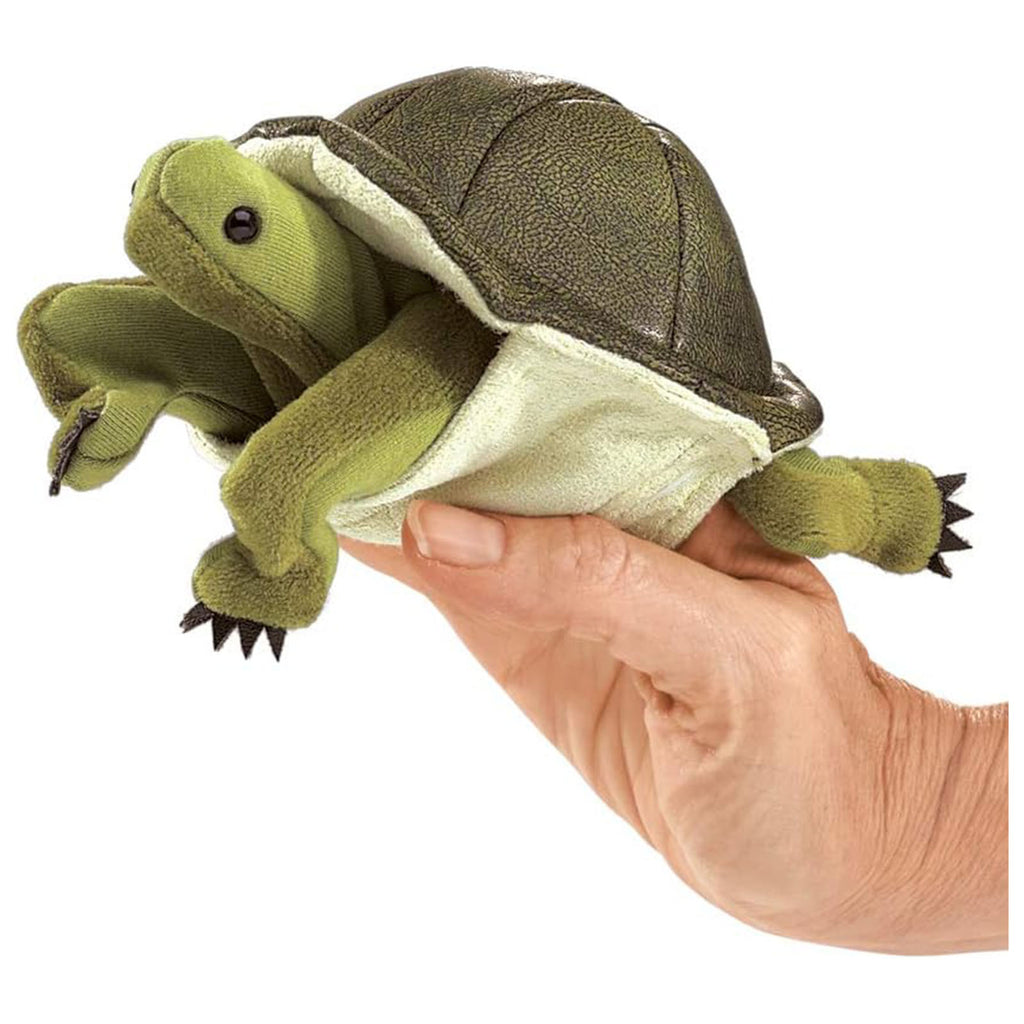 Folkmanis Turtle 4 Inch Plush Finger Puppet