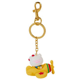 Loungefly Sanrio Hello Kitty 50th Anniversary Classic Figural Airplane Silicone Keychain - Radar Toys