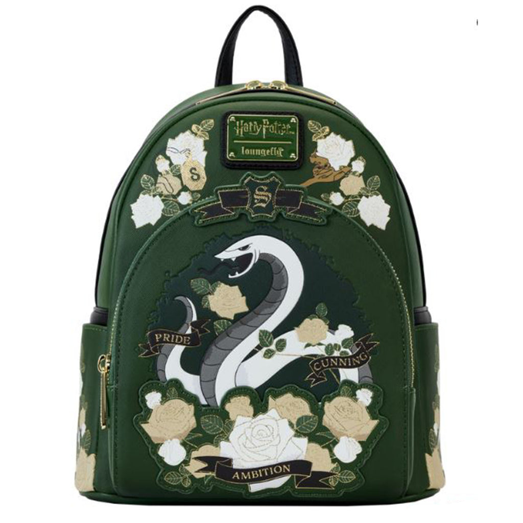 Loungefly WB Harry Potter Slytherin House Tattoo Mini Backpack