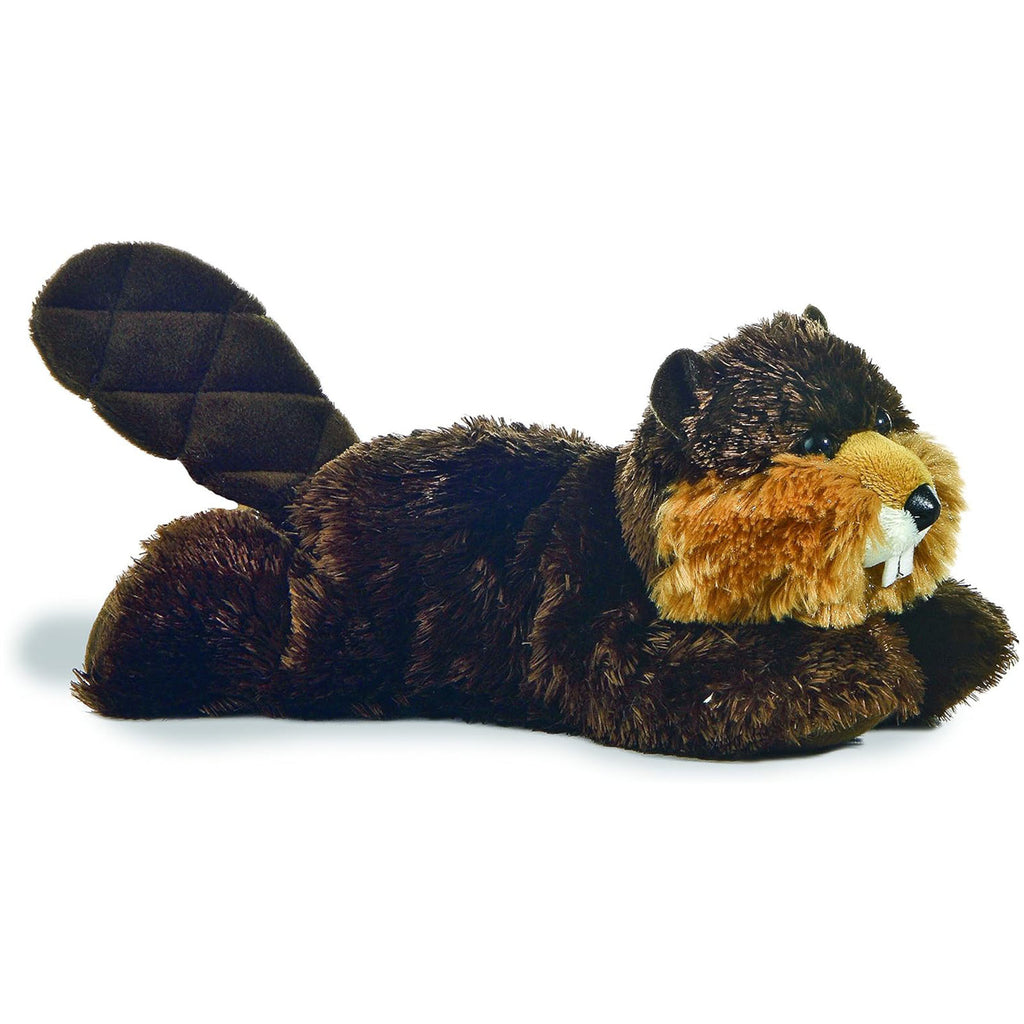 Aurora Mini Flopsie Builder Beaver 8 Inch Plush - Radar Toys