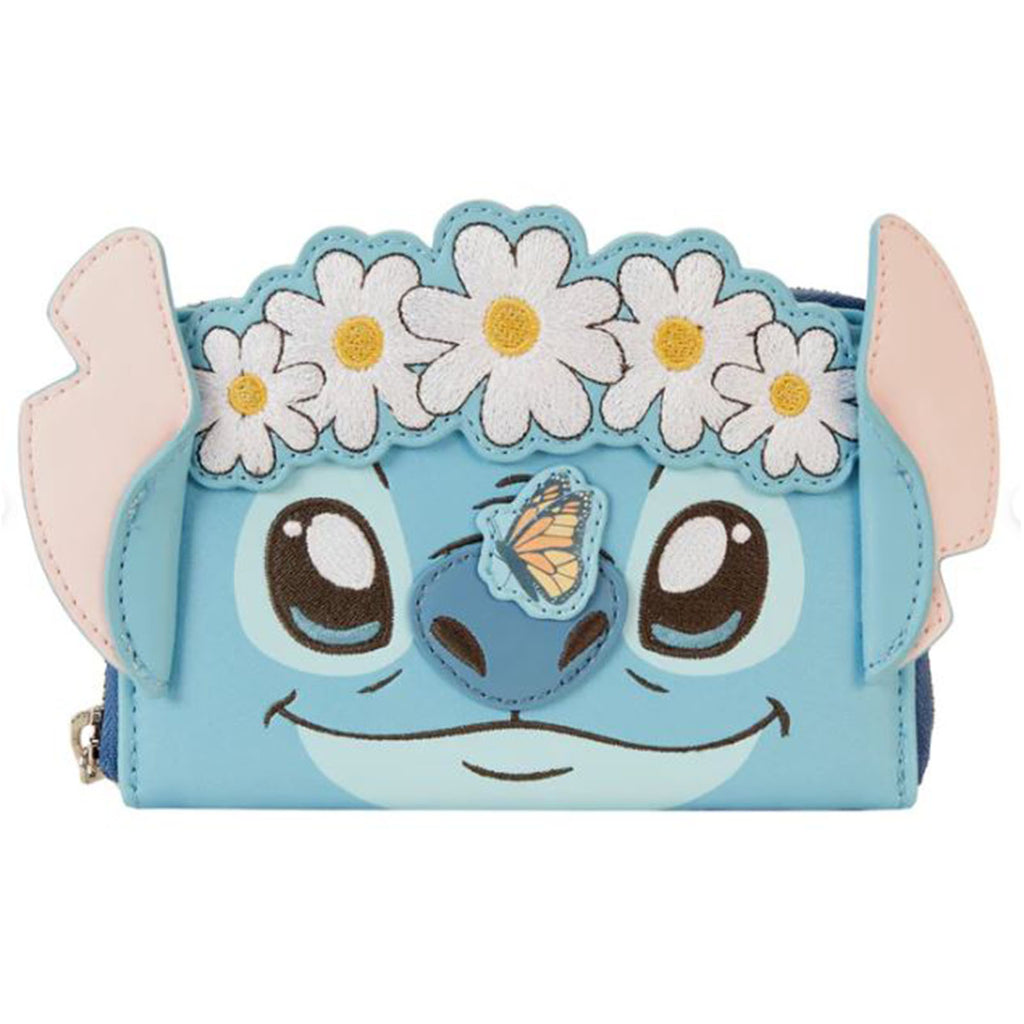 Loungefly Disney Lilo And Stitch Springtime Stitch Cosplay Zip Around Wallet