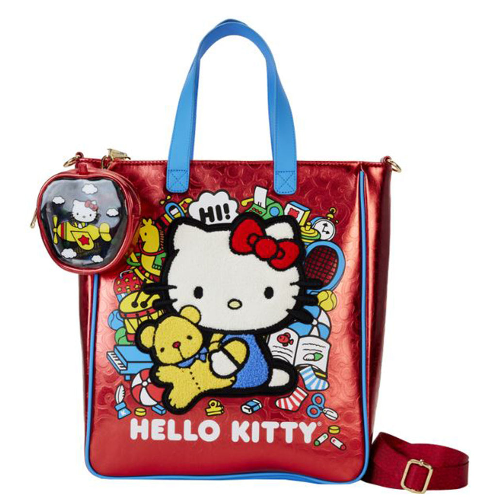 Loungefly Sanrio Hello Kitty 50th Anniversary Tote Bag With Coin Bag