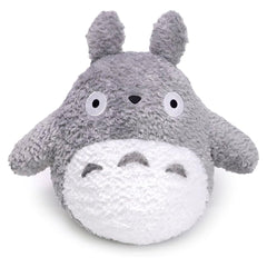 Bandai My Neighbor Totoro Fluffy Totoro Grey 5.5 Inch Plush Figure - Radar Toys