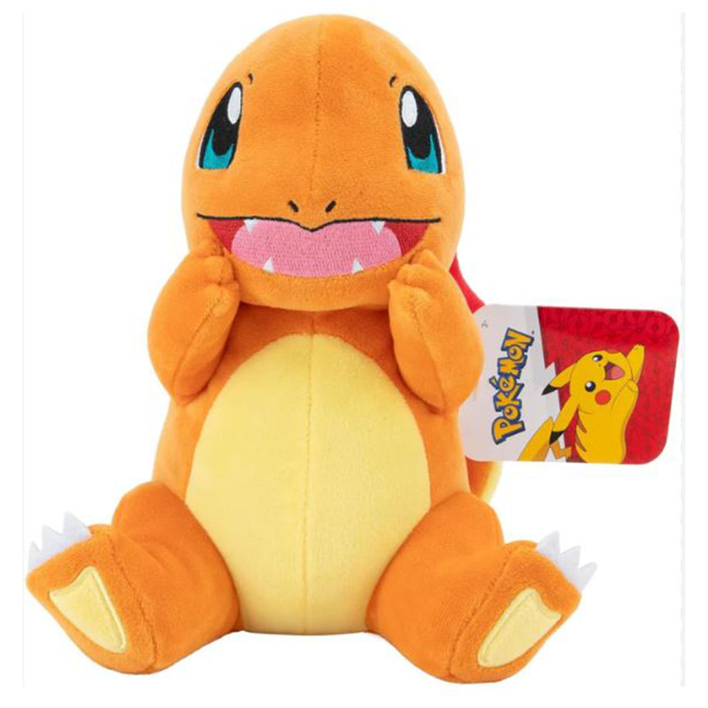 Jazwares Pokemon Charmander Happy 8 Inch Plush Figure