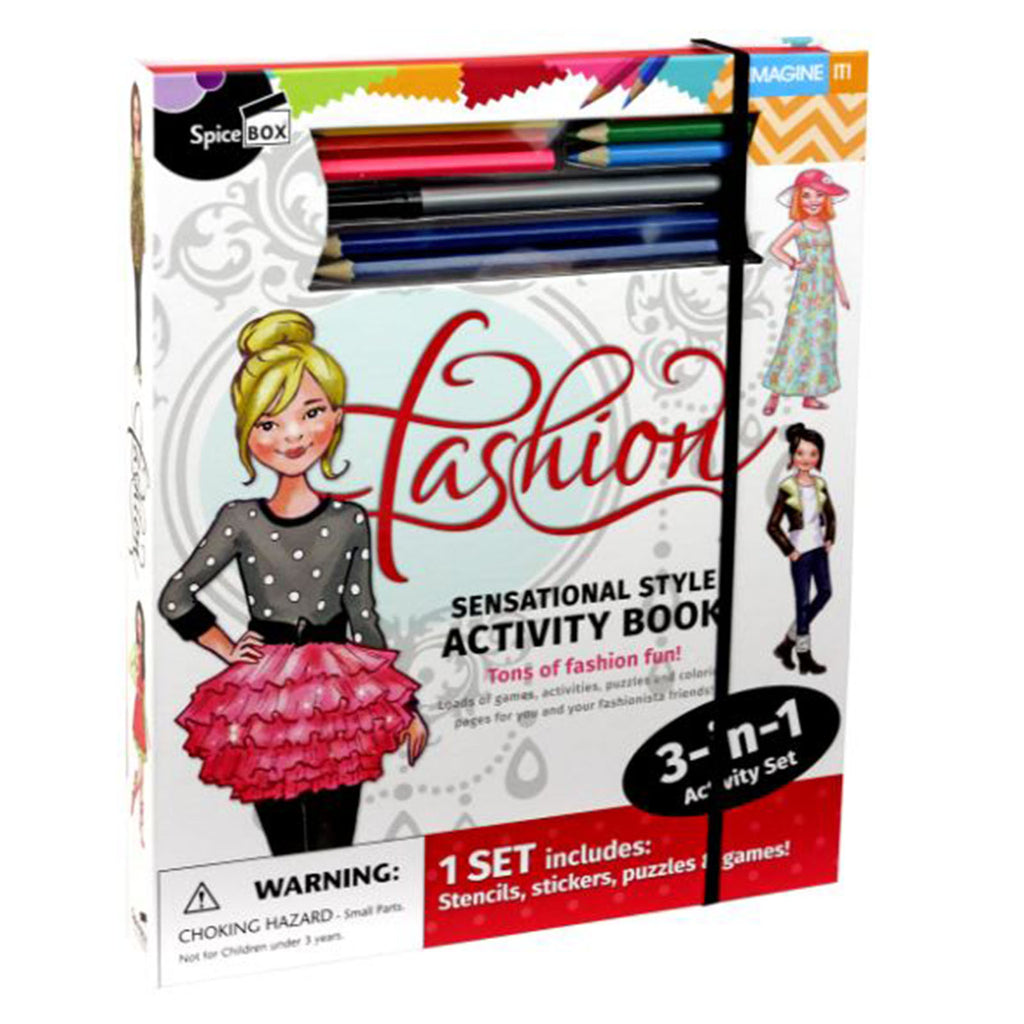 Spice Box Fashion Sensational Style Activity Book Set - Radar Toys