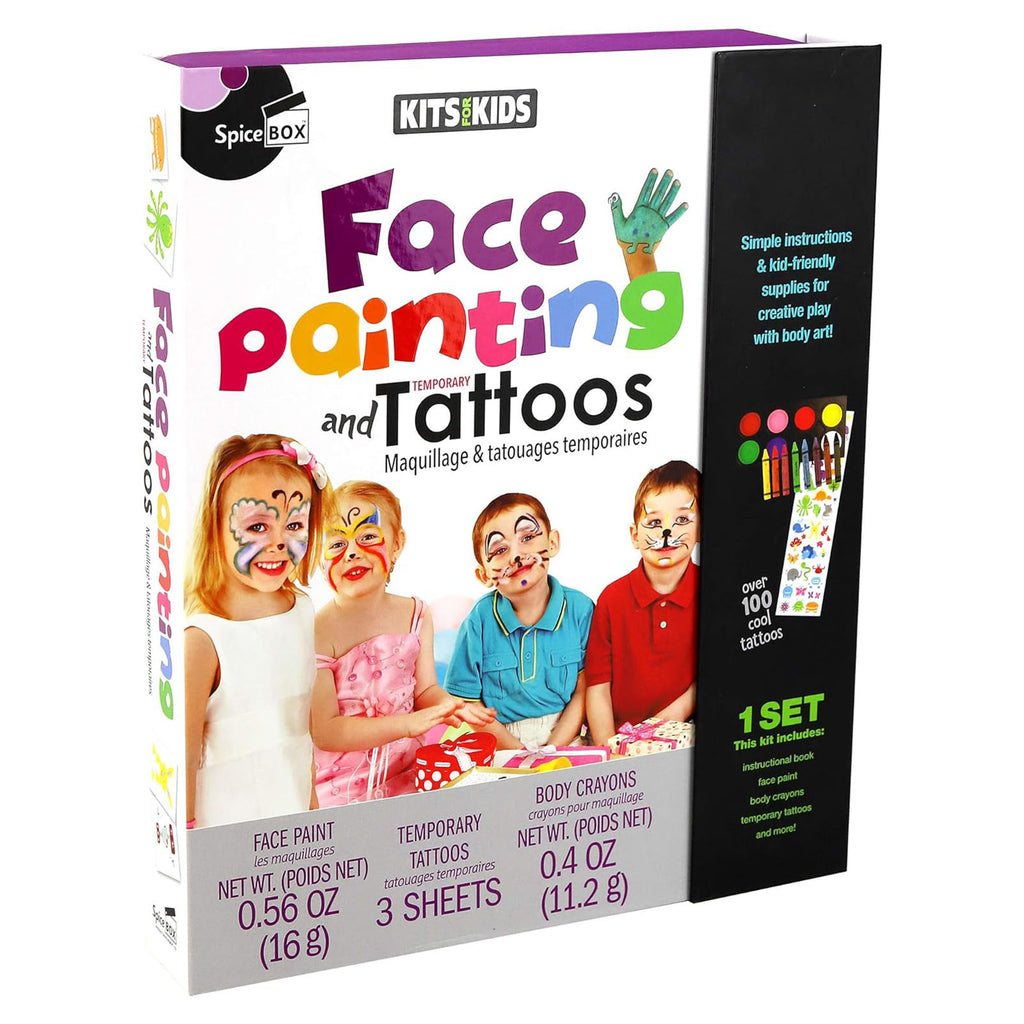 Spice Box Kits For Kids Face Painting And Temporary Tattoos Set - Radar Toys