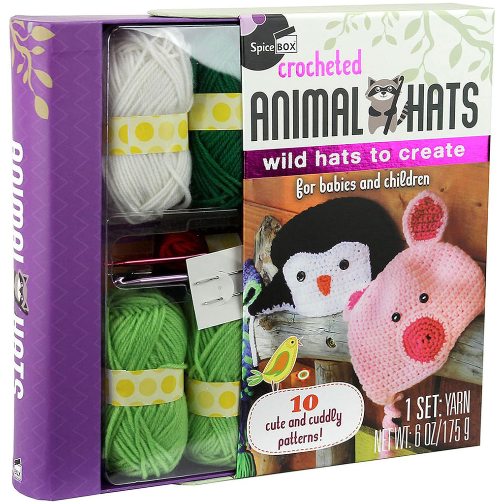 Spice Box Crocheted Animal Hats Set - Radar Toys