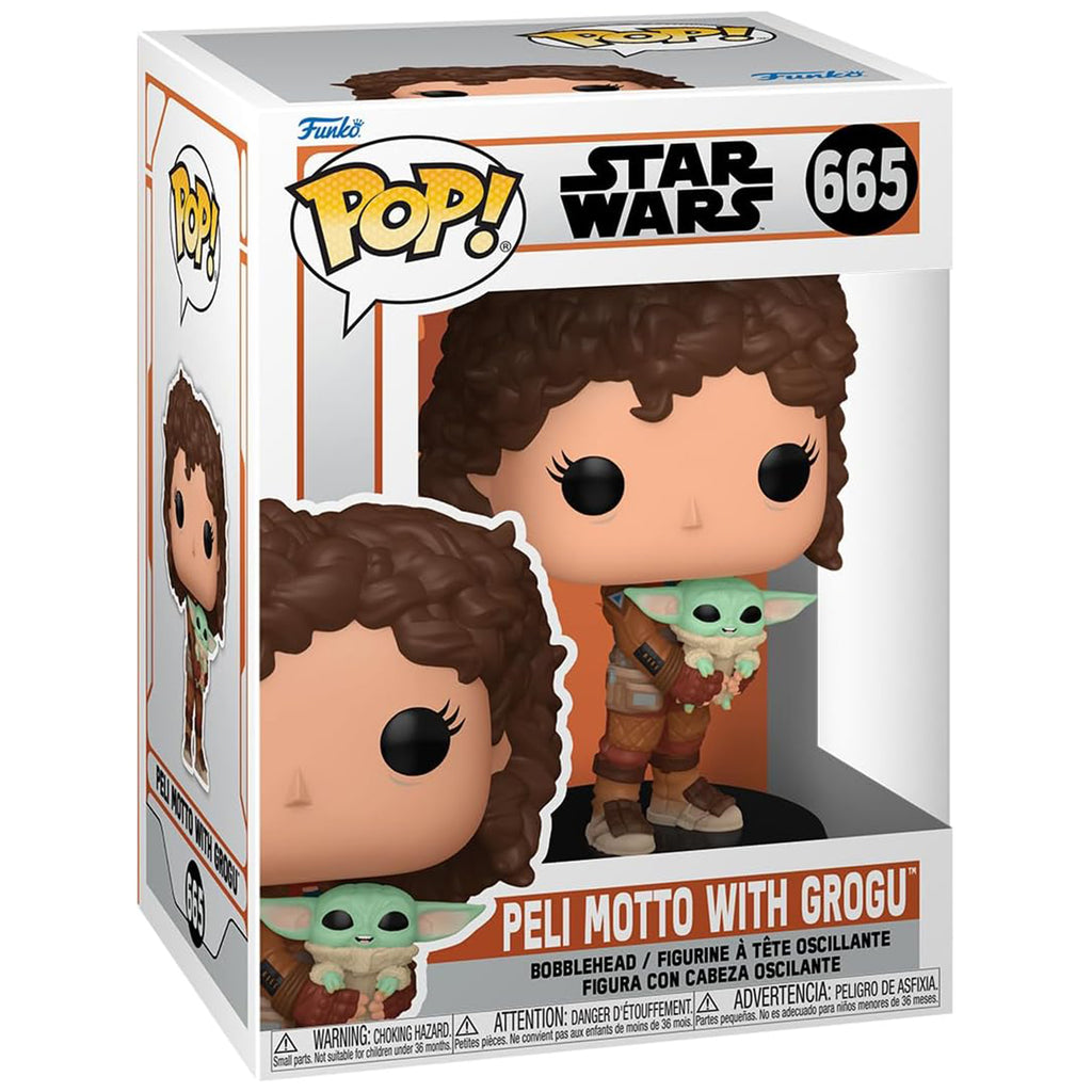 Funko Star Wars The Mandalorian S9 POP Peli Motto With Grogu Vinyl Figure