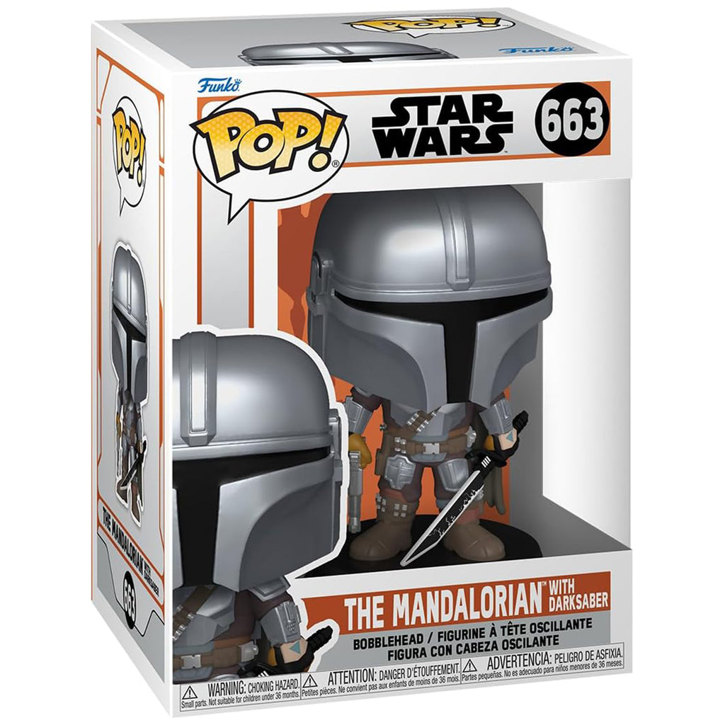 Funko Star Wars The Mandalorian S9 POP The Mandalorian With Darksaber Vinyl Figure