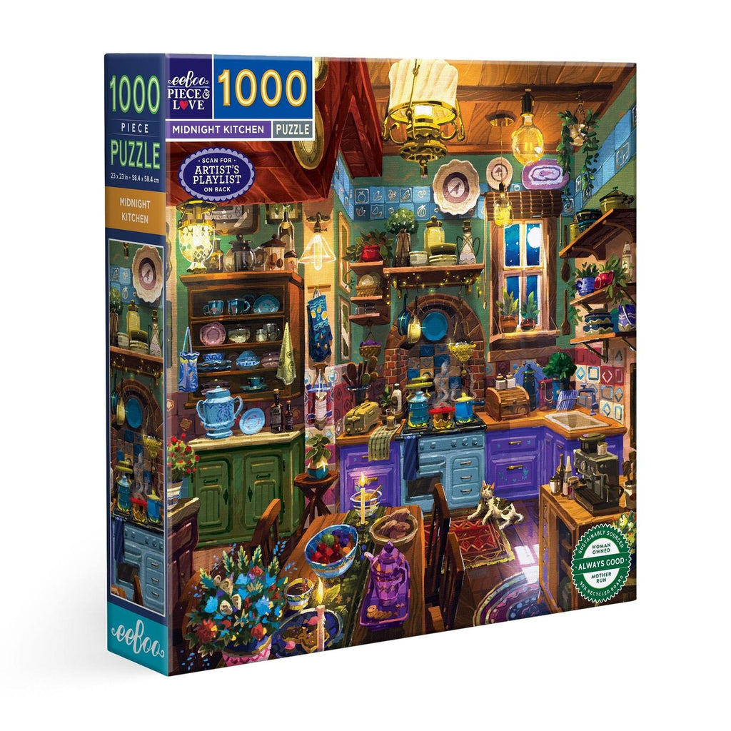 eeBoo Midnight Kitchen 1000 Piece Jigsaw Puzzle