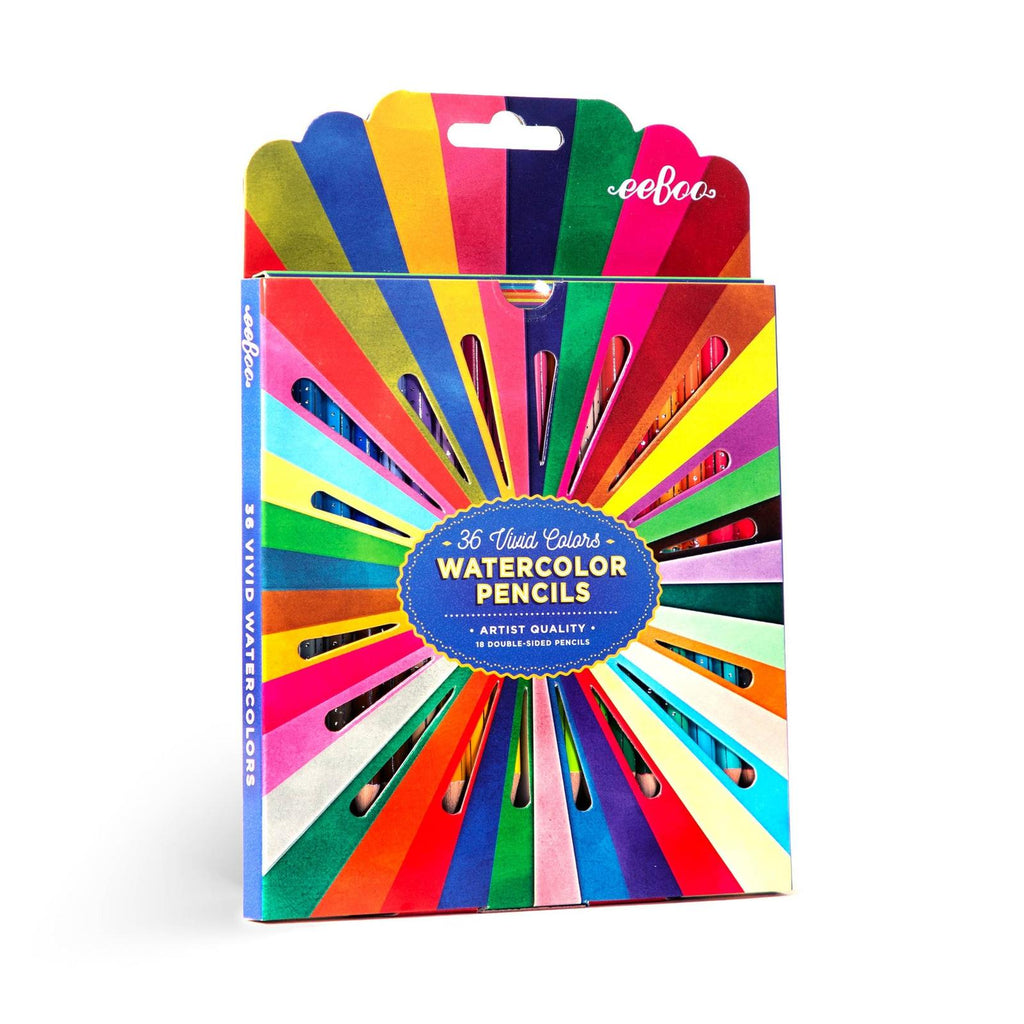 eeBoo Rainbow 18 Double Sided Watercolor Pencils