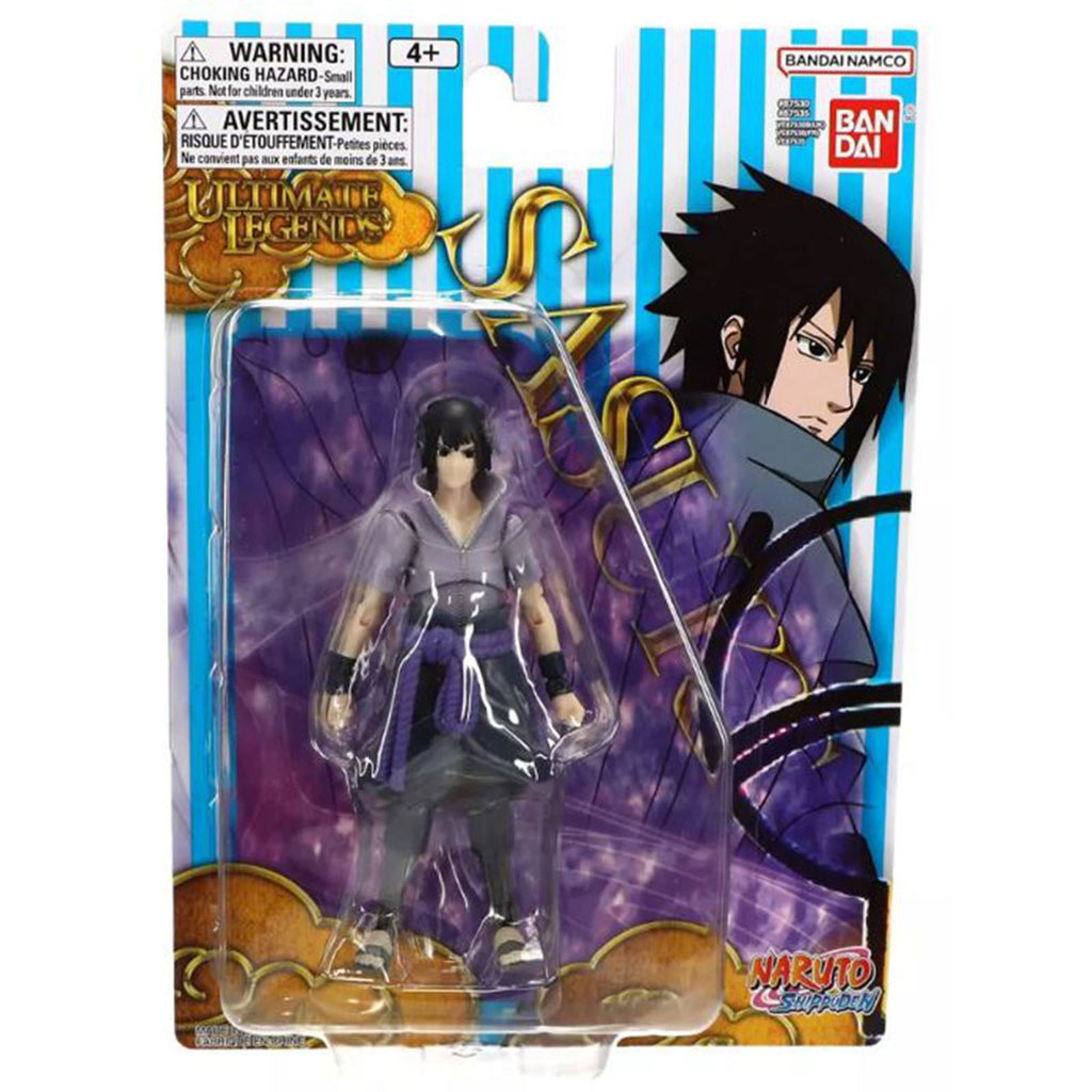 Bandai Naruto Shippuden Ultimate Legends Uchiha Sasuke Adult 4.5 Inch Action Figure - Radar Toys