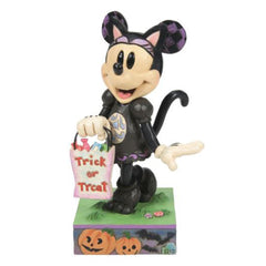 Enesco Disney Traditions Cat n' Mouse Minnie Black Cat Costume Figurine