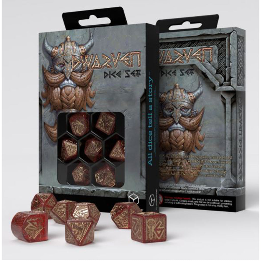 Q-Workshop Dwarven Jewels 7 Piece Dice Set