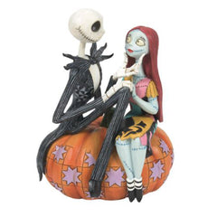 Enesco Disney Traditions Nightmare Before Christmas Pumpkin King And Sally Figurine