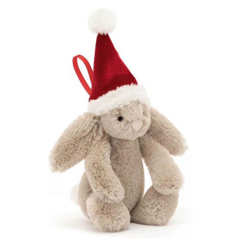 Jellycat Bashful Christmas Bunny Decoration 6 Inch Plush Figure - Radar Toys