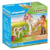 Playmobil Country Horse With Foal Building Set 71243 - Radar Toys