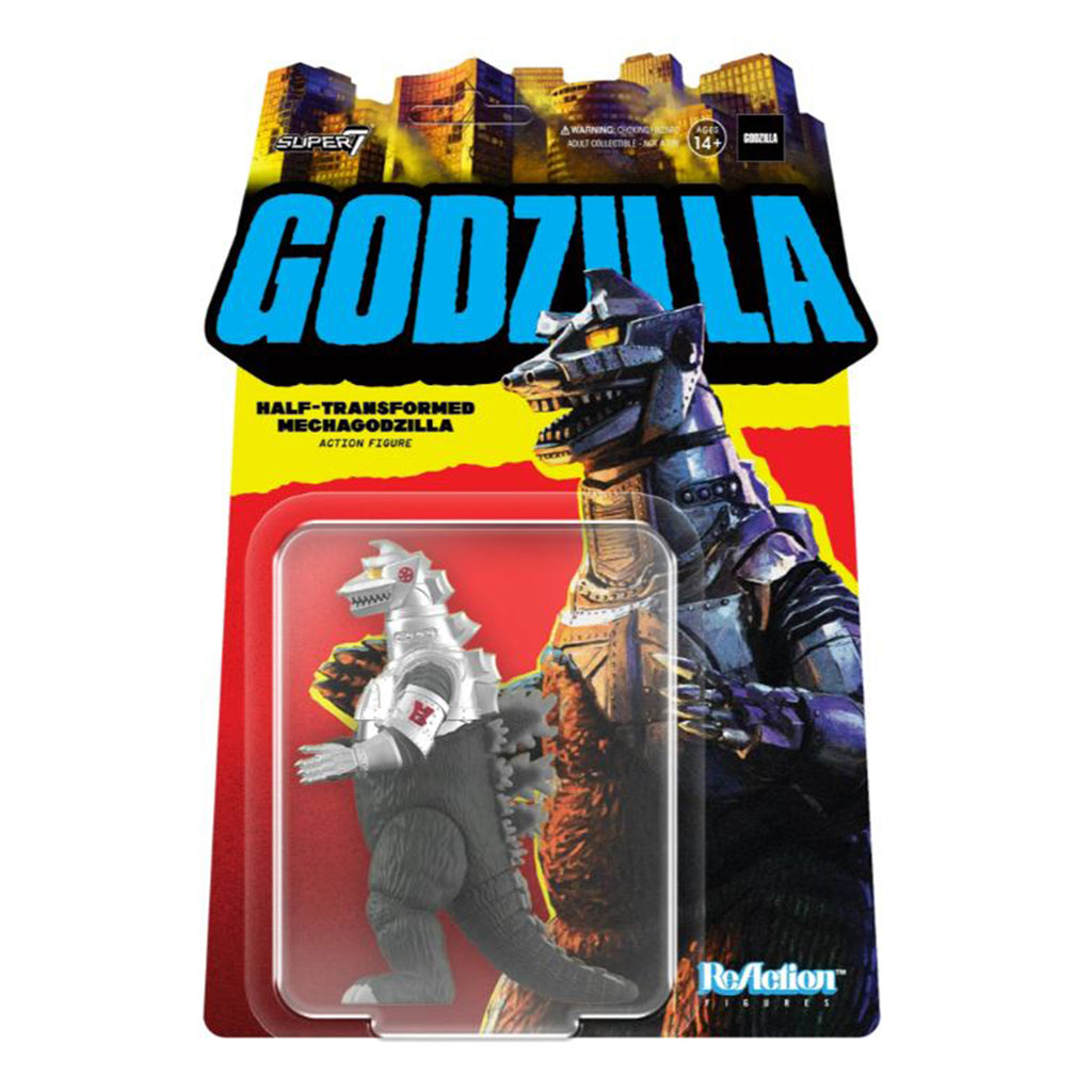 Super7 Toho Godzilla Half Transformed Mechagodzilla Reaction Figure