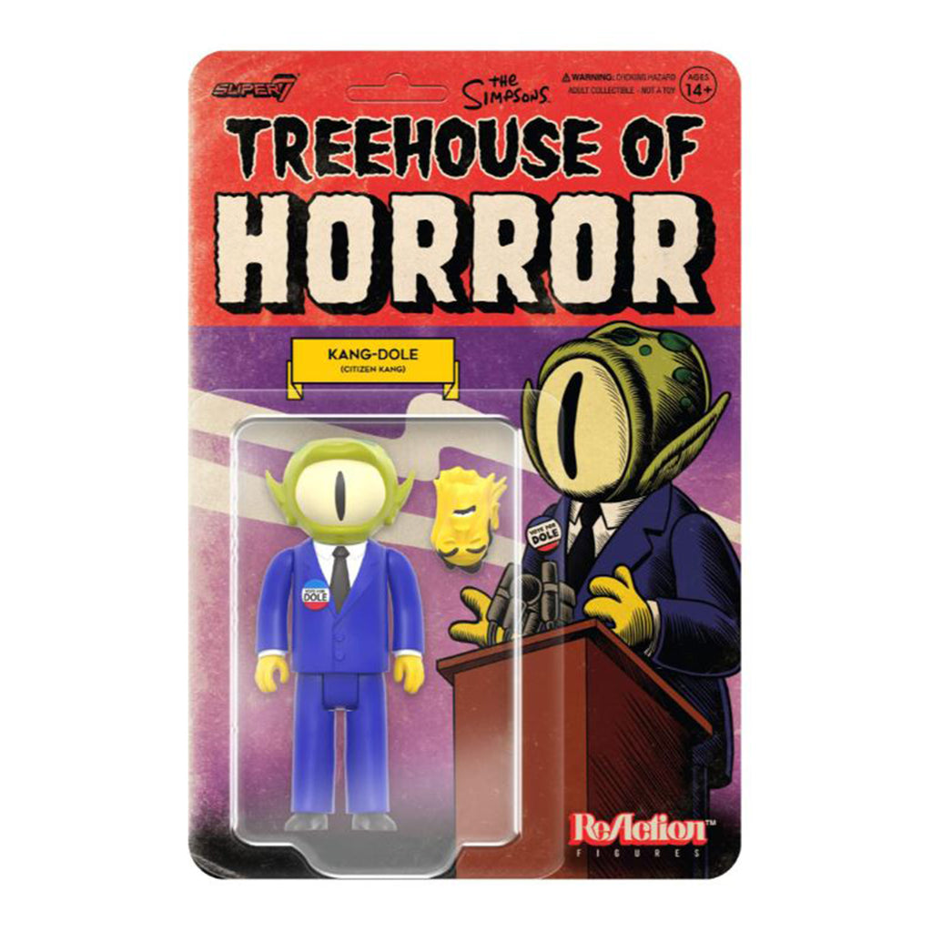 Super7 The Simpsons Treehouse Of Horror Alien President Reaction Figure