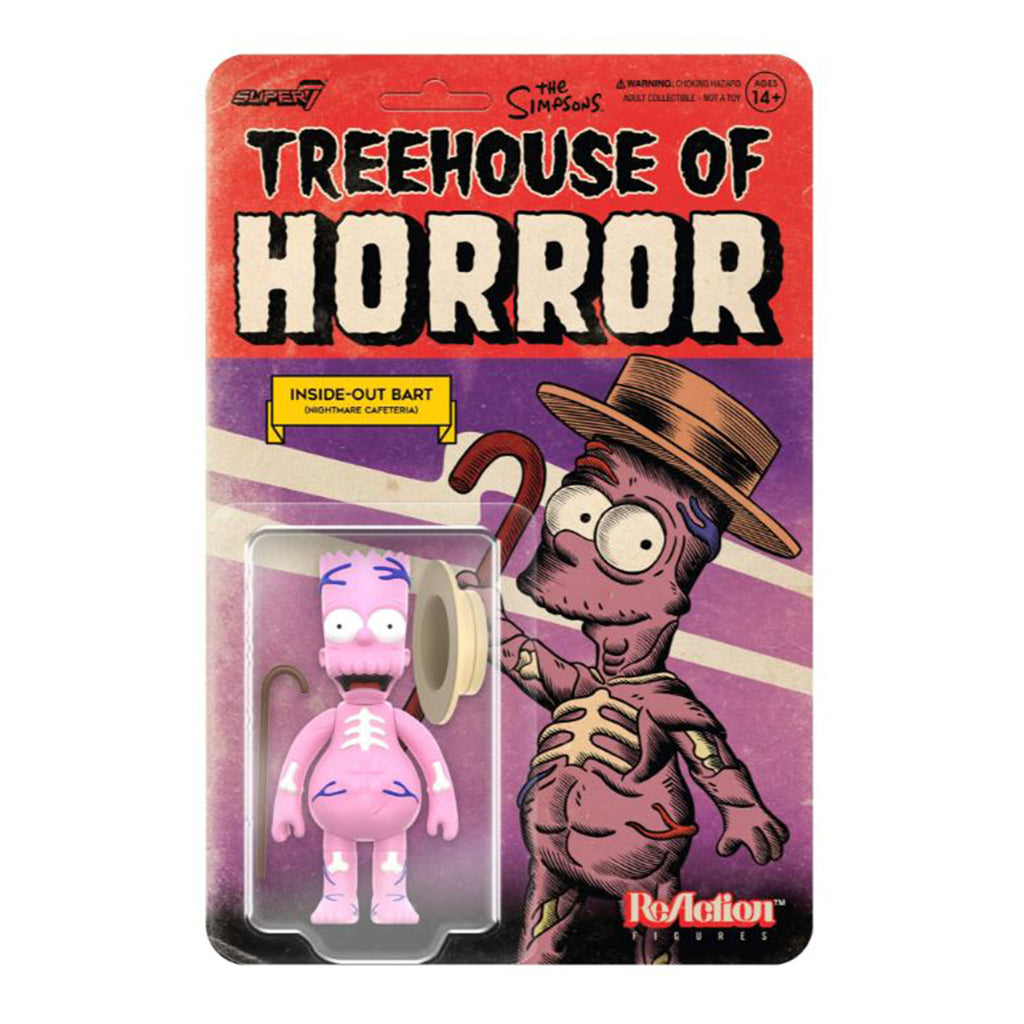 Super7 The Simpsons Treehouse Of Horror Inside Out Bart Reaction Figure