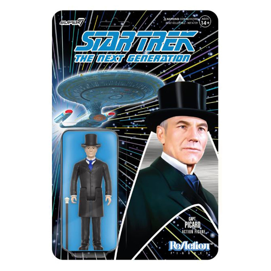 Super7 Star Trek The Next Generation Victorian Captian Picard Reaction Figure